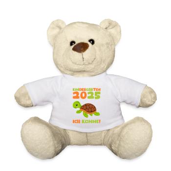 Kindergarten 2025 Kinder Geschenk Kita 2025 Deko - Teddy - Weiß - Vorne
