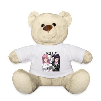 A good girl with a bad attitude - Teddy - Weiß - Vorne