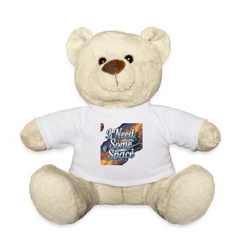 I need some space - ich brauche Raum - Teddy - Weiß - Vorne