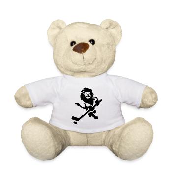 Silhouette d’un joueur de hockey sur glace Lion Wildcat - Nounours - blanc - Devant
