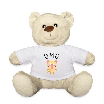 Chat d'amour, cadeau, location, chat - Nounours - blanc - Devant