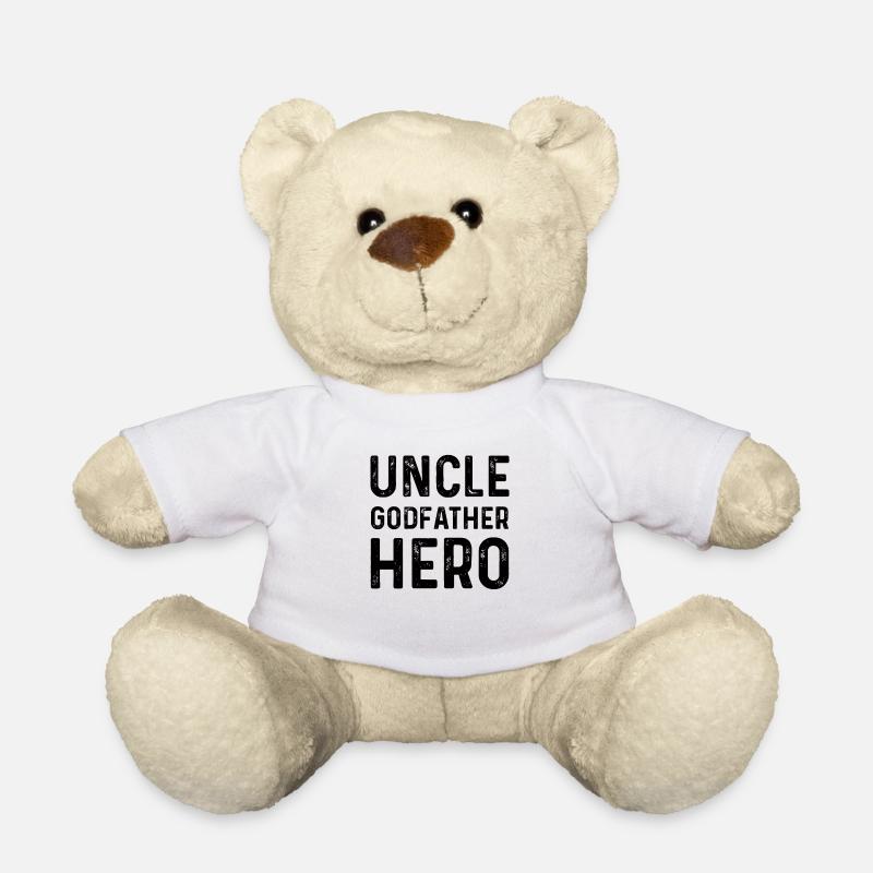 Onkel Patenonkel Held Bester Onkel Geschenk - Teddy - Weiß