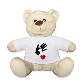 Mutter und Kind Mutterschaft Muttermilch Geschenk - Teddy - Weiß - Vorne