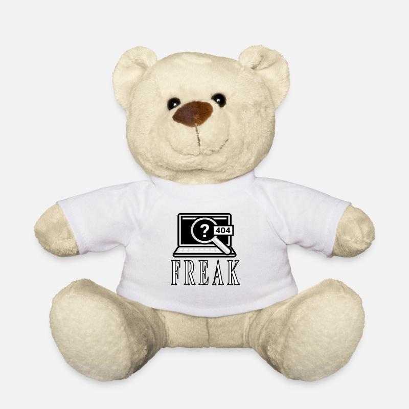 Computerfreak Computerspiel Computerpezialist PC - Teddy - Weiß