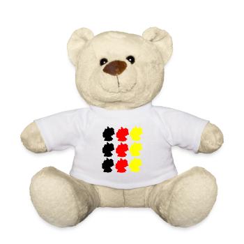 Deutschland Roadtrip Urlaub Ferien T-Shirt - Teddy - Weiß - Vorne