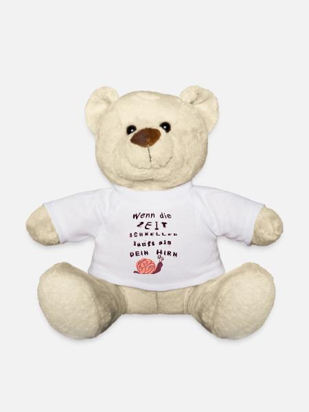 Wenn die Zeit schneller läuft als dein Hirn - Teddy - Weiß