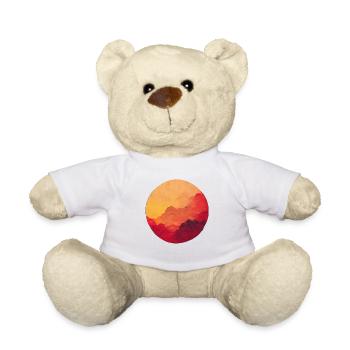 Sonne gefüllt mit Roten Wolken - Teddy - Weiß - Vorne