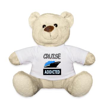 Cruise Ship Vacationer Cruise Gift Idea - Teddy Bear - white - Front