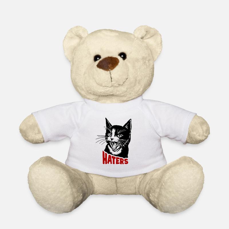 Katze und Hasser - Teddy - Weiß