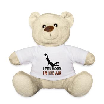 Basket-ball jouant joueur de baskteball Dunk cadeau - Nounours - blanc - Devant