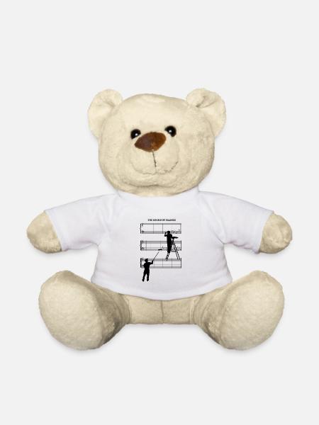 Partition Sound Of Silence sans partition avec des peintres - Nounours - blanc