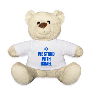 We stand with israel - Teddy Bear - white - Front