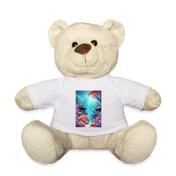 Colorful coral reefs - Teddy Bear - white - Front