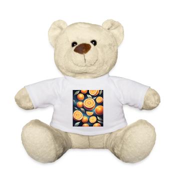 Design d’oranges fraîches - Nounours - blanc - Devant
