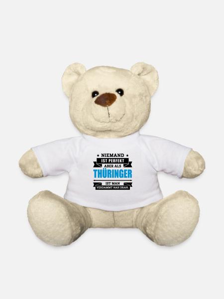 Funshirt Thüringer - Teddy - Weiß