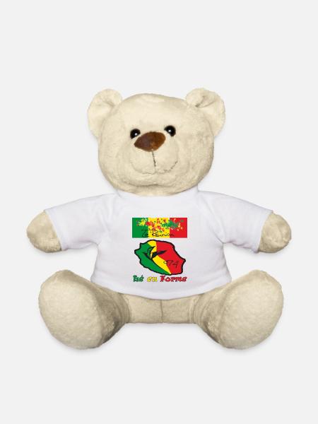 974 le en forme 02 rasta - Nounours - blanc