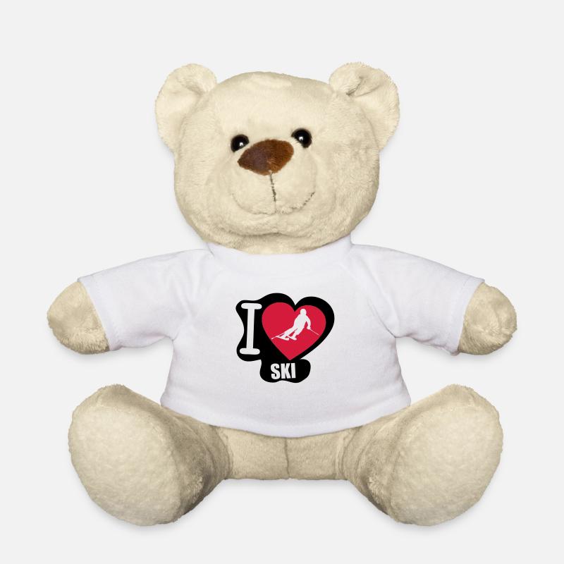 i love ski - Nounours - blanc
