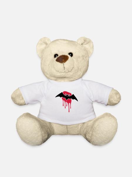Fledermaus Blutfleck - Teddy - Weiß