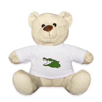 Crocodile Nil Crocodile Alligator Reptile Cadeau - Nounours - blanc - Devant