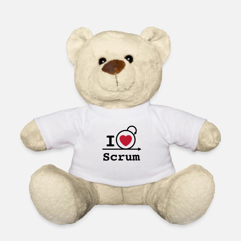 I Love Scrum | I love Scrum - Teddy Bear - white