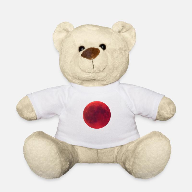 Moon, blood moon - Teddy Bear - white