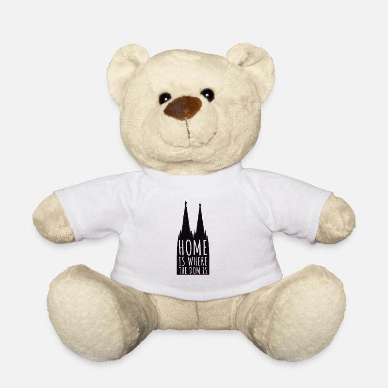 HOME IS WHERE THE DOM IS | Kölner Dom Karneval - Teddy - Weiß