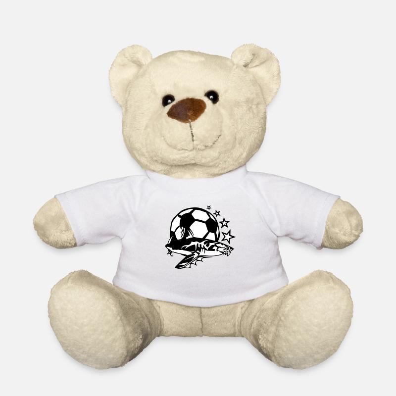 Fußball Hai Logo Design Club - Teddy - Weiß
