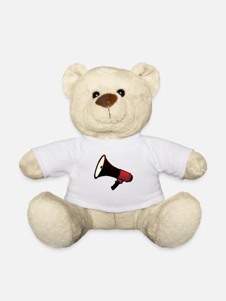 Lautsprecher-Lautsprecher-Lautsprecher megaphon - Teddy - Weiß