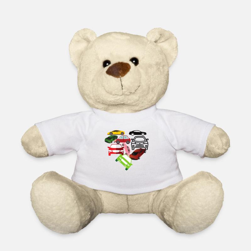 Ich liebe Autos - Teddy - Weiß