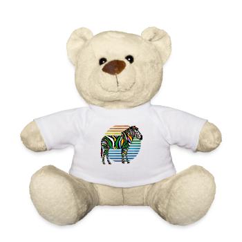 Zebra - Teddy - Weiß - Vorne