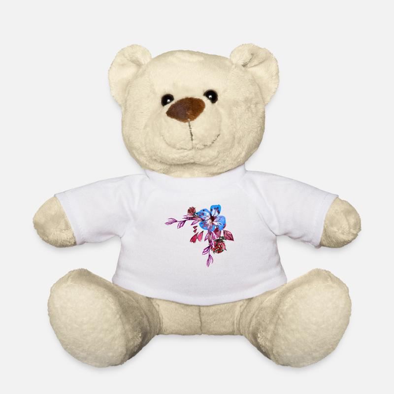 Blumen - Teddy - Weiß
