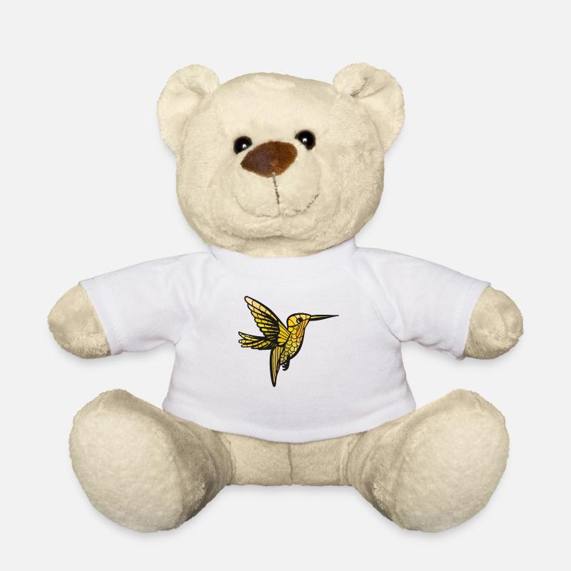 kolibri tropisches Design - Teddy - Weiß