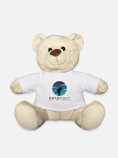 Packraft - Never stop exploring - Teddy - Weiß