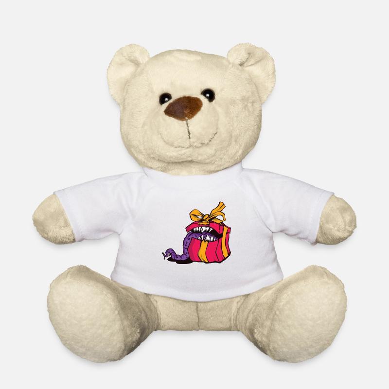 Weihnachtsgeschenk Mimic Monster RPG Meme - Teddy - Weiß