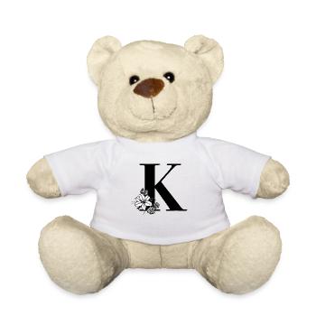 Lettre K - Nounours - blanc - Devant