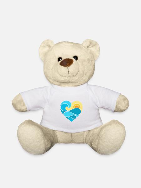 Sommer Herz Ozean - Teddy - Weiß