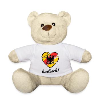 Ein Herz für Badische - Teddy - Weiß - Vorne