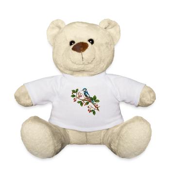 Bunter Vogel - Teddy - Weiß - Vorne