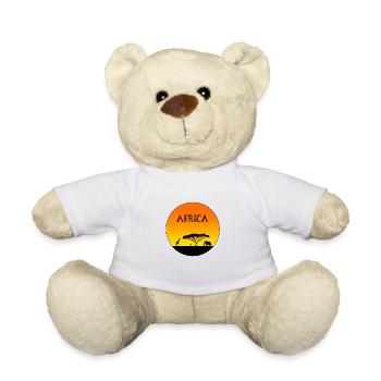 Africa - Teddy Bear - white - Front