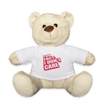 Je me fiche des faits - Nounours - blanc - Devant