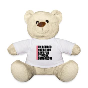 have fun at work - Teddy Bear - white - Front
