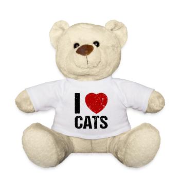 I love Cats - Teddy - Weiß - Vorne