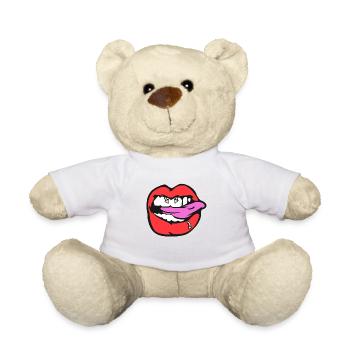 Brustwarzenpiercing - Teddy - Weiß - Vorne