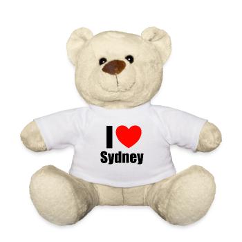 J’adore Sydney - Nounours - blanc - Devant