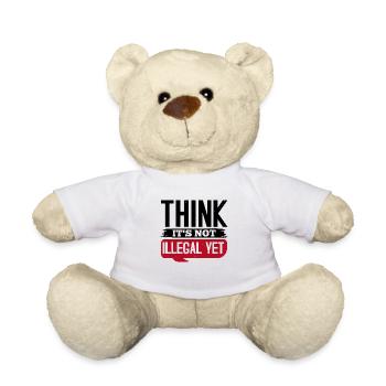 DENKEN SIE, DASS ES NOCH NICHT ILLEGAL IST - Teddy - Weiß - Vorne
