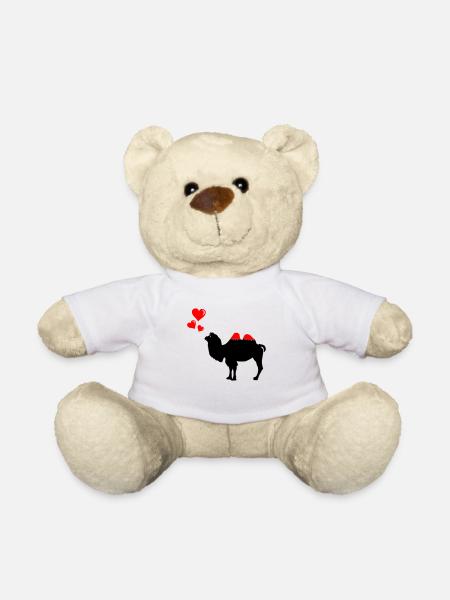 verliebtes kamel - Teddy - Weiß