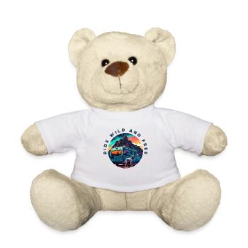 Ride Wild And Free Wohnwagen Camping Geschenkideen - Teddy - Weiß - Vorne