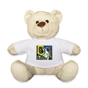 Cats 151Red - Teddy Bear - white - Front