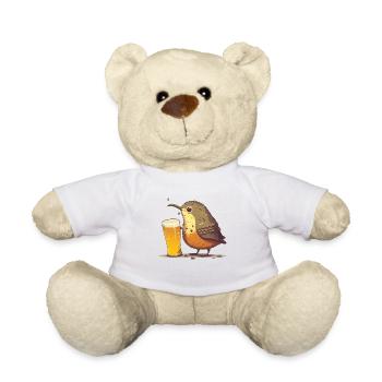 Oiseau sucré avec de la bière - Nounours - blanc - Devant