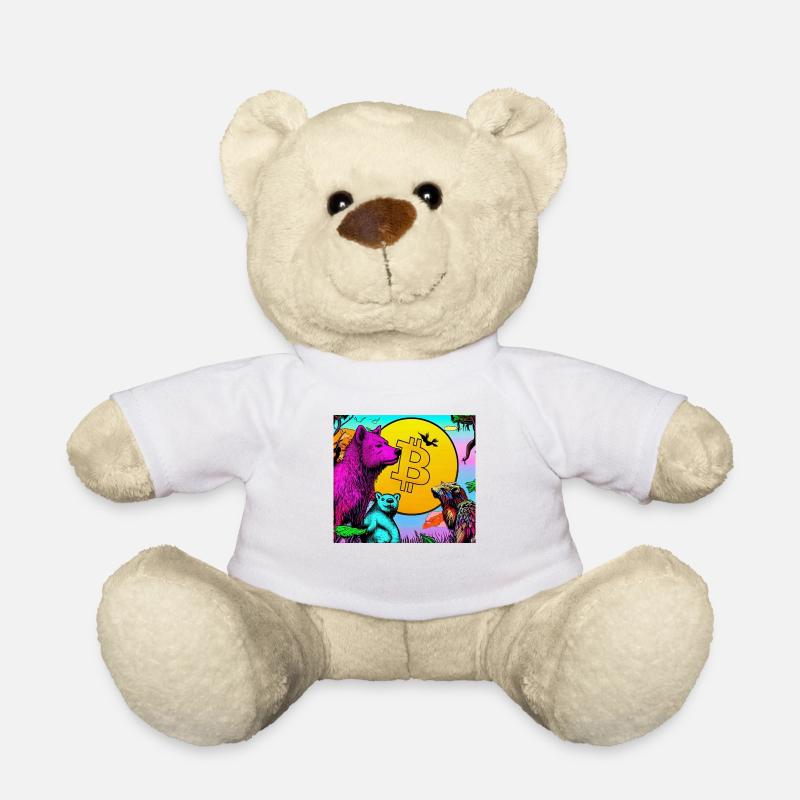 Krypto Pop Art - Teddy - Weiß